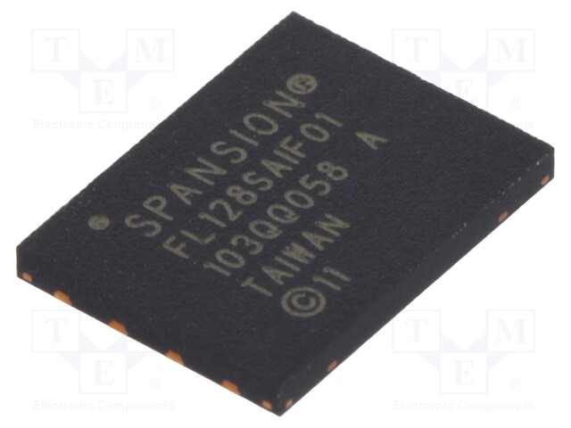 FLASH memory; 128Mbit; SPI; 133MHz; 2.7÷3.6V; WSON8; serial