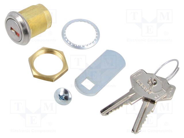 Lock; zinc alloy; 20mm