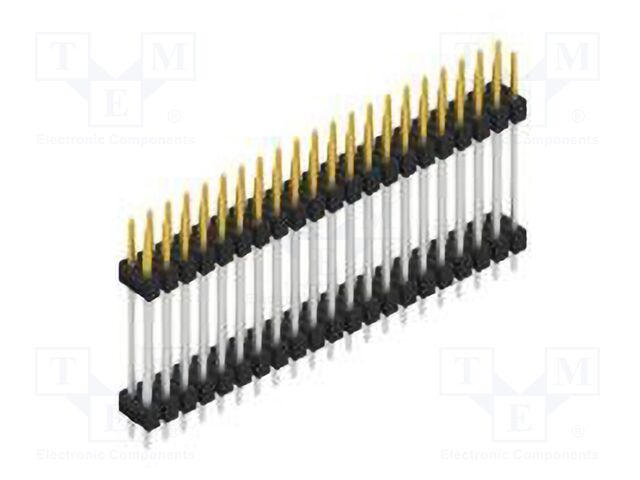 Connector: pin strips; pin header; male; PIN: 42; 2.54mm; THT; 2x21