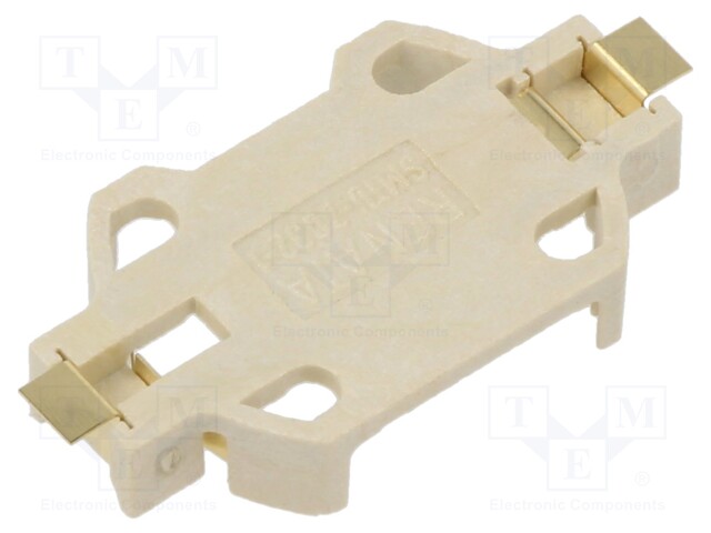 Socket; 2032,BR2032,CR2032; Batt.no: 1; horizontal,SMD; LCP; tape