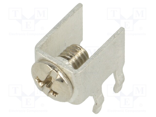 Terminal: screw terminal; THT,screw terminal; silver; 7.5x5mm