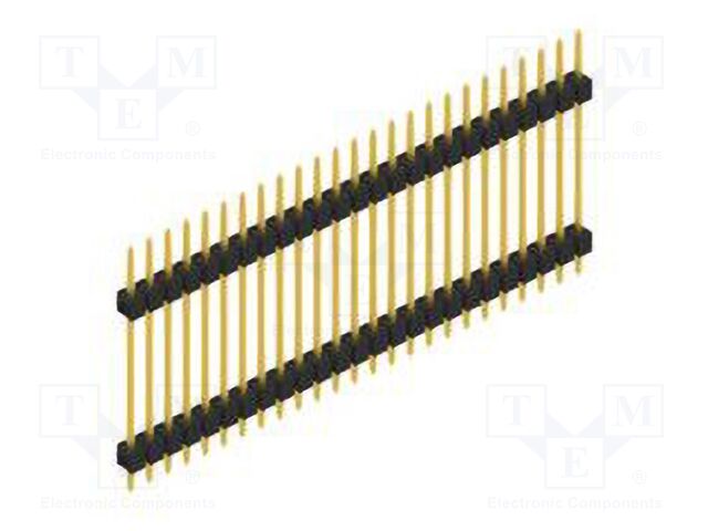 Connector: pin strips; pin header; male; PIN: 25; 2.54mm; THT; 1x25