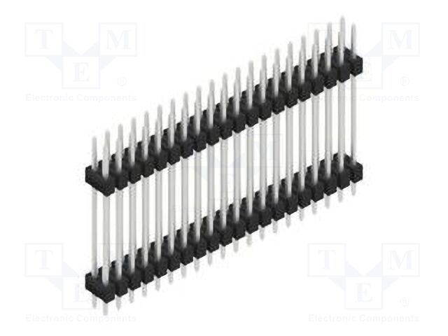 Connector: pin strips; pin header; male; PIN: 40; 2.54mm; THT; 2x20