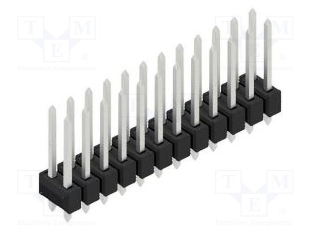 Connector: pin strips; pin header; male; PIN: 24; 2.54mm; THT; 2x12