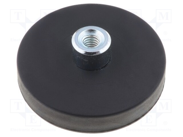 Magnet: permanent; neodymium; H: 8.5mm; 180N; Ø: 66mm; Int.thread: M5
