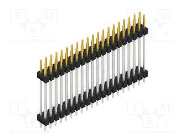 Connector: pin strips; pin header; male; PIN: 40; 2.54mm; THT; 2x20