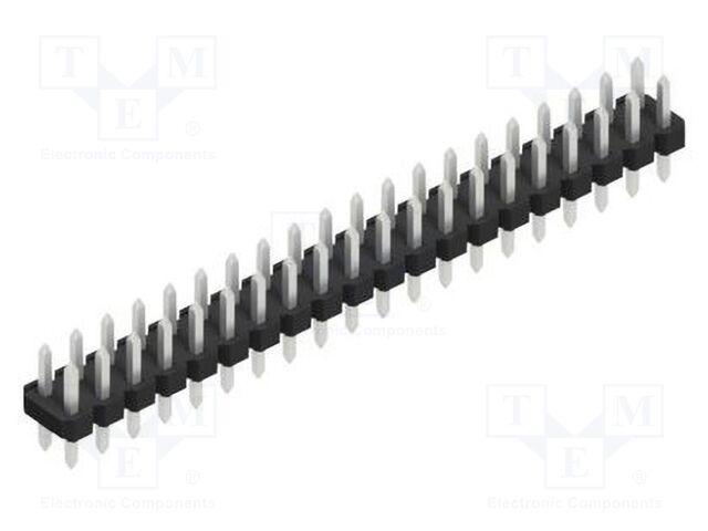 Connector: pin strips; pin header; male; PIN: 40; 2.54mm; THT; 2x20