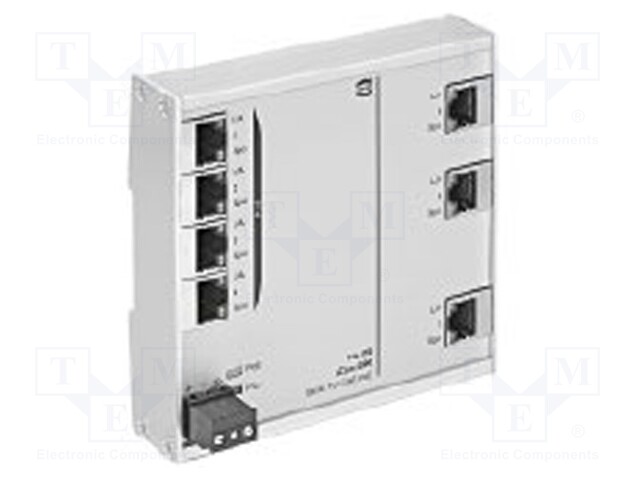 Industrial module: switch Ethernet; unmanaged; 9÷60VDC; RJ45