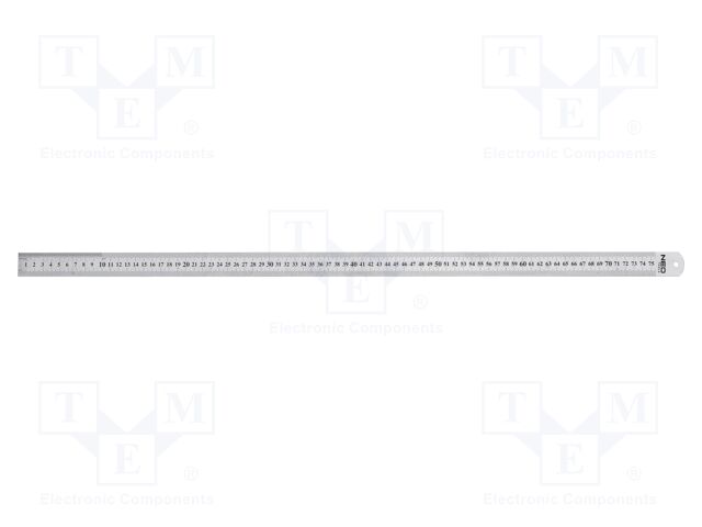 Ruler; L: 0.75m
