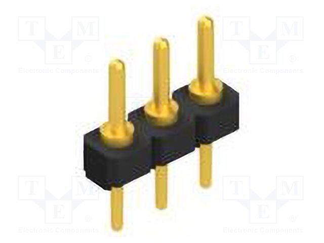 Connector: pin strips; pin header; male; PIN: 3; 2.54mm; THT; 1x3