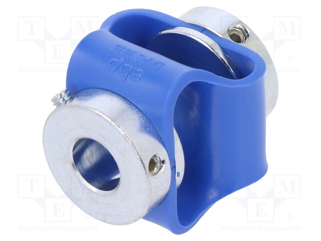 Coupling; Ø1: 10mm; Ø2: 6mm; Mat: polyurethane,zinc-plated steel