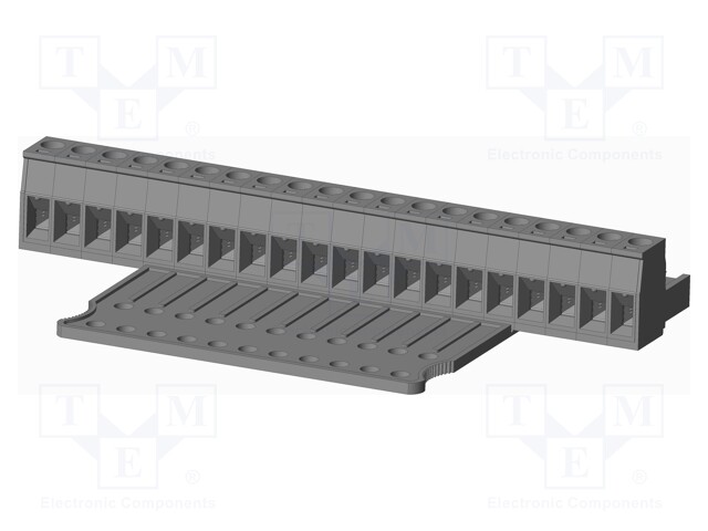 Connector: pluggable terminal block; plug; female; straight; grey