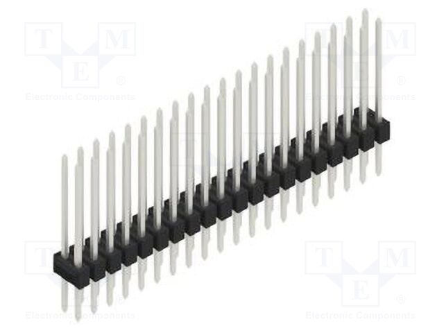 Connector: pin strips; pin header; male; PIN: 40; 2.54mm; THT; 2x20