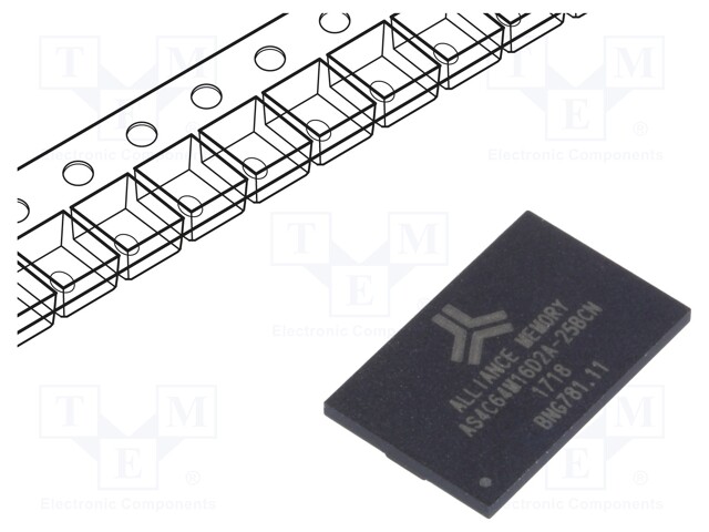 DRAM memory; DDR2,SDRAM; 1024Mx16bit; 1.8V; 400MHz; 12.5ns; FBGA84