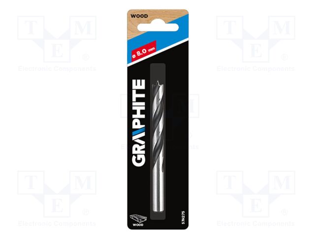 Drill bit; for wood; Ø: 8mm; L: 110mm