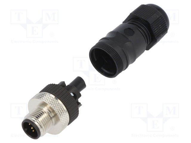 Plug; M12; PIN: 5; male; A code-DeviceNet / CANopen; for cable