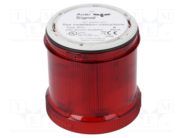 Signaller: lighting; LED; IP66; Ø73x76mm; Series: Eco Modul 70