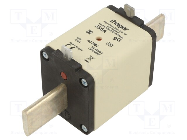 Fuse: fuse; gG; 355A; 500VAC; industrial; NH2