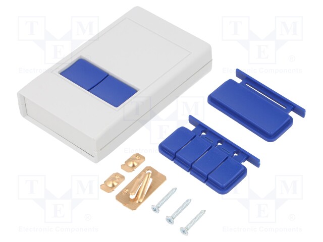 Enclosure: with panel; SQUID1; X: 60mm; Y: 100mm; Z: 21mm; ABS