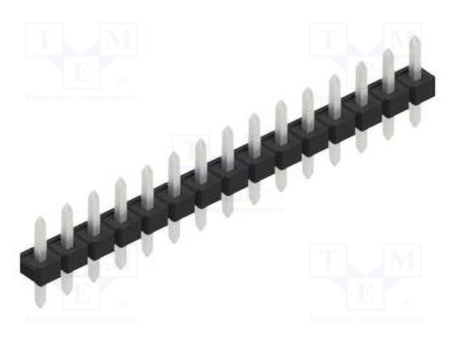 Connector: pin strips; pin header; male; PIN: 15; 2.54mm; THT; 1x15