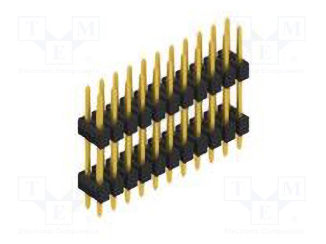 Connector: pin strips; pin header; male; PIN: 22; 2.54mm; THT; 2x11