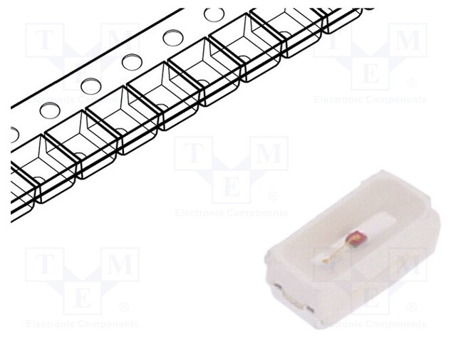 LED; SMD; 3014; red; 0.54÷1.68lm; 180÷560mcd; 3x1.4x1.2mm; 120°