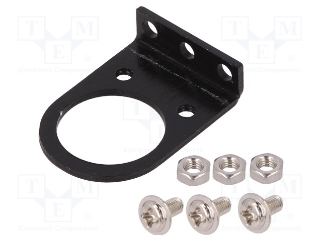 Bracket; mechanical parts; Colour: black; 18mm