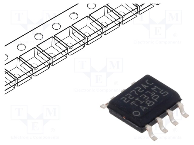 Operational Amplifier, 2 Amplifier, 2.18 MHz, 3.6 V/µs, ± 2.2V to ± 8V, SOIC, 8 Pins