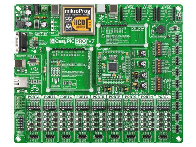 Dev.kit: Microchip PIC; Family: PIC18; Comp: PIC18F87K22