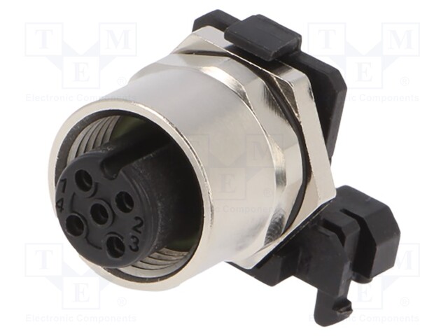 Socket; M12; PIN: 5; female; A code-DeviceNet / CANopen; THT; IP67