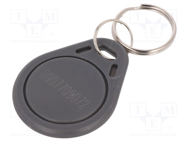 RFID pendant; grey; 100÷150kHz; Mat: plastic; 64bit; 4g