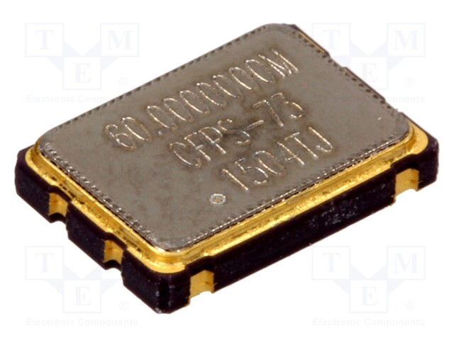 Generator: quartz; 60MHz; SMD; 3.3V; ±50ppm; 0÷70°C; 7.2x5.2x1.8mm