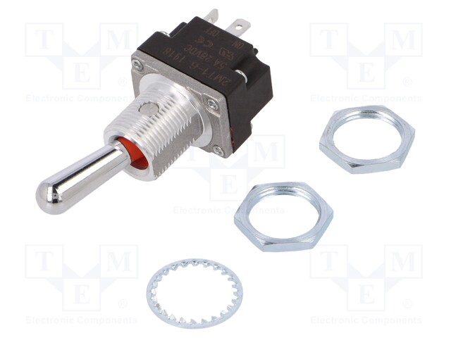 Switch: toggle; Pos: 2; DPDT; (ON)-OFF; 5A/28VAC; Leads: screw; IP67