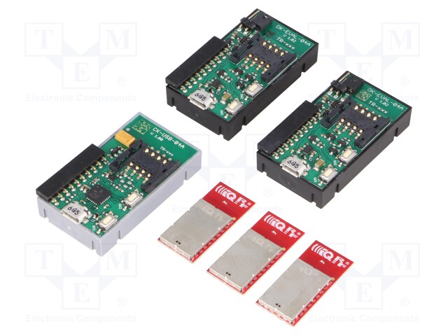 Dev.kit: RF; GPIO,USB; SIM,USB B micro,pin strips