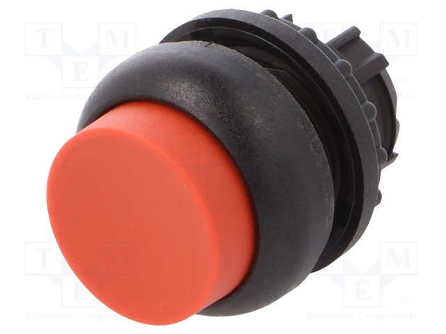 Switch: push-button; Stabl.pos: 2; 22mm; red; Illumin: none; IP67