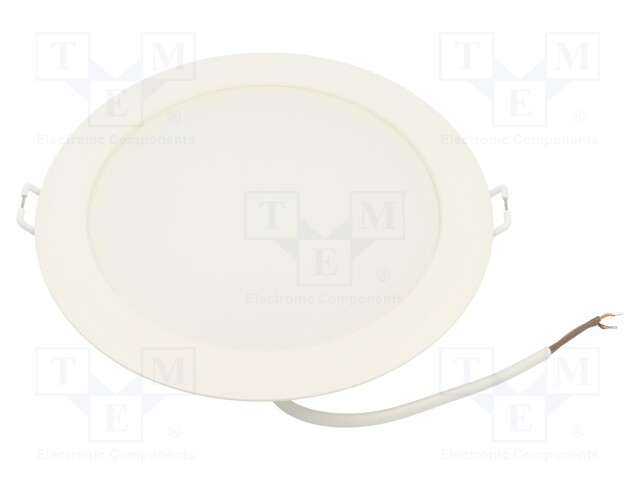 Lamp: LED downlight; 230VAC; 16W; 6500K; Ø115x44mm