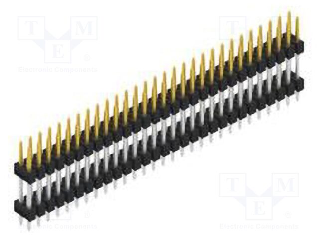 Connector: pin strips; pin header; male; PIN: 58; 2.54mm; THT; 2x29