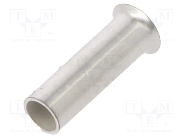 Tip: bootlace ferrule; non-insulated; 1mm2; 6mm; tinned; crimped