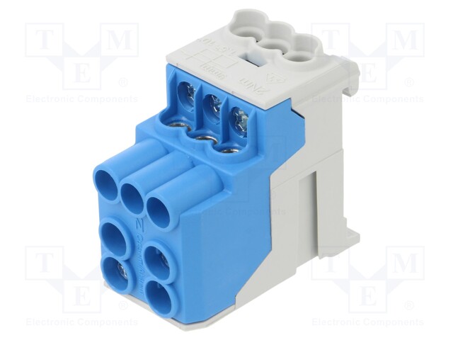Splice terminal: distribution block; 10mm2,25mm2; ways: 1; blue