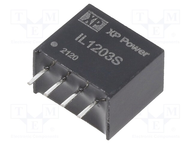 Isolated Board Mount DC/DC Converter, ITE, 1 Output, 2 W, 3.3 V, 400 mA