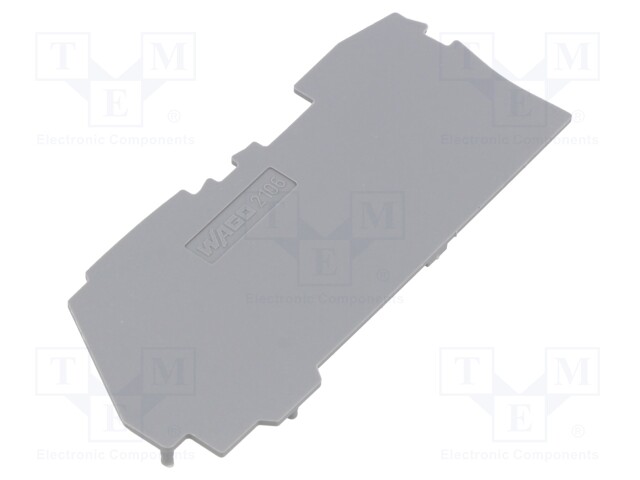 End plate; grey; 2106