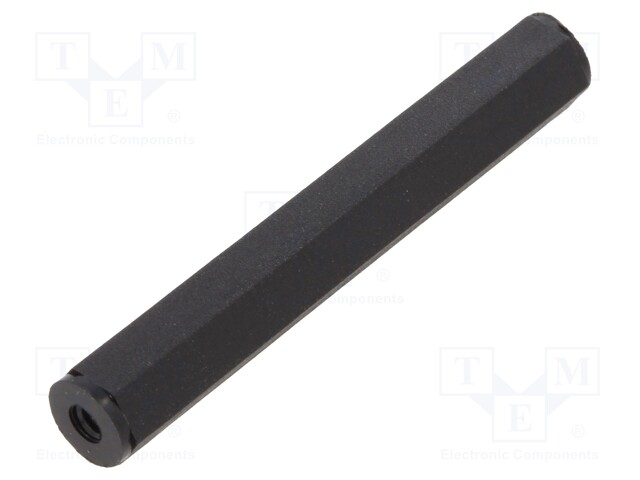 Screwed spacer sleeve; cylindrical; polyamide; M2; 35mm