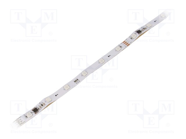 Programmable LED tape; RGB; LED/m: 36; SMD; 5050; 24V; 10mm; 120°