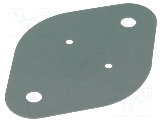 Heat transfer pad: silicone; TO3; 0.4K/W; L: 42mm; W: 19mm; D: 0.3mm