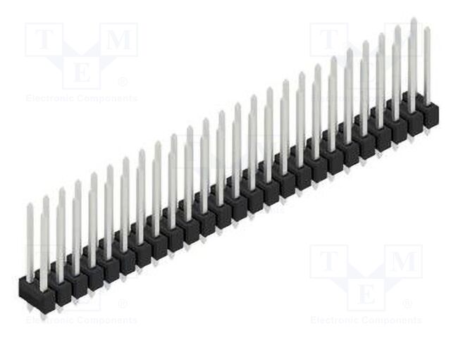 Connector: pin strips; pin header; male; PIN: 50; 2.54mm; THT; 2x25