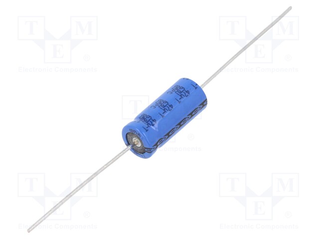 Electrolytic Capacitor, 47 µF, 63 V, 031 AS Series, +50%, -10%, Axial Leaded, 3000 hours @ 85°C