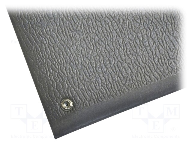 Floor mat; ESD; L: 0.9m; W: 0.6m; Thk: 9mm; Mat: PVC; grey; <11MΩ; 1.8kg