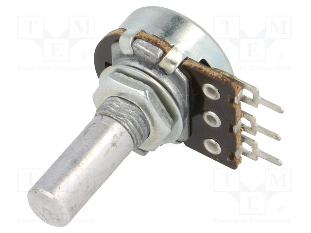 Potentiometer: shaft; single turn; 2.2kΩ; 100mW; ±20%; 6mm; for PCB