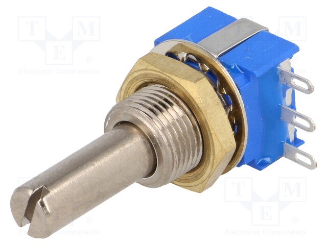 Potentiometer: shaft; on panel; 1W; 100kΩ; ±10%; 290°; linear; IP64