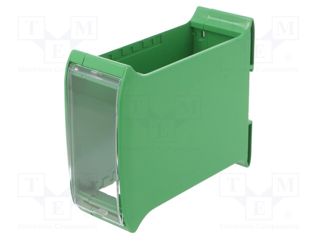 Enclosure: for DIN rail mounting; ABS